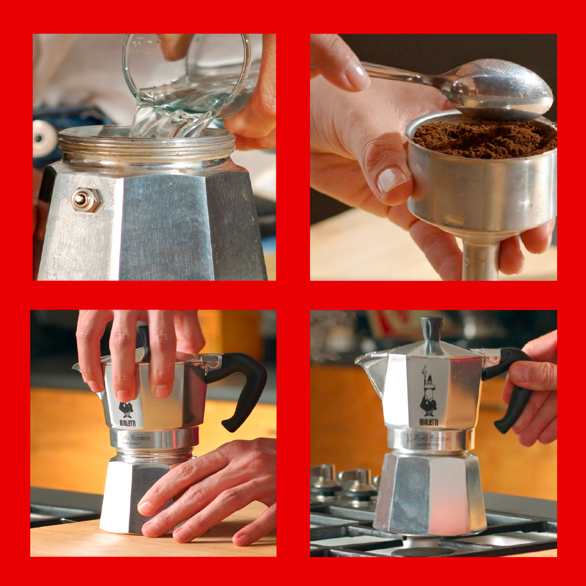 Moka Expess Espressokocher ab 3 Tassen